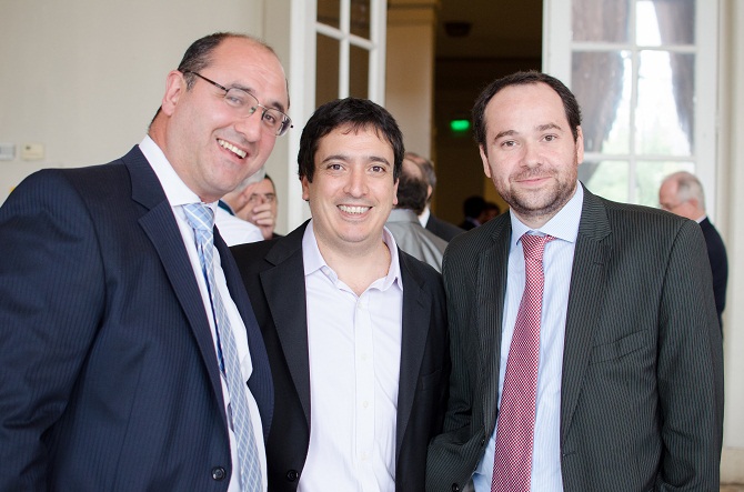 Marcelo Caponio, Luis Sacca y Fernando Stanich