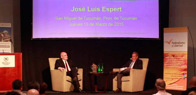 José Luis Espert recibió el premio “Alberdi, a la valiente defensa de la Libertad”