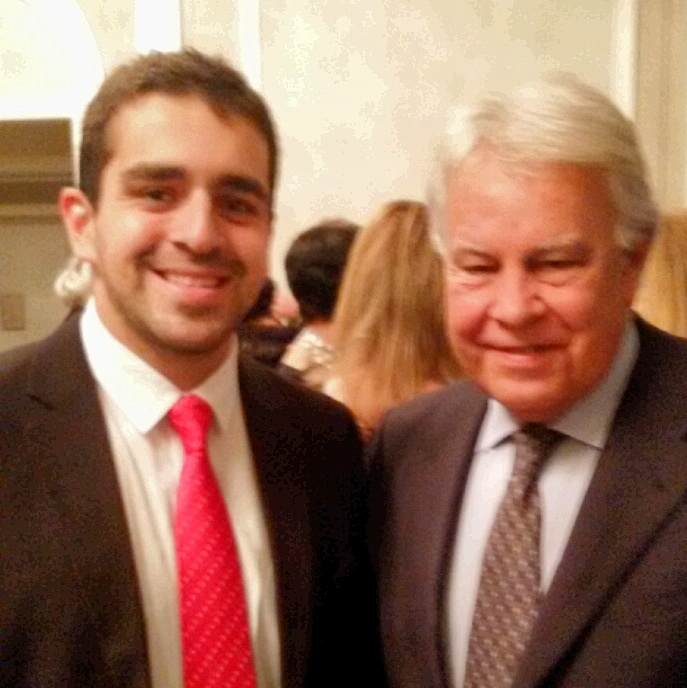 José Guillermo Godoy, junto a Felipe González, ex presidente de España