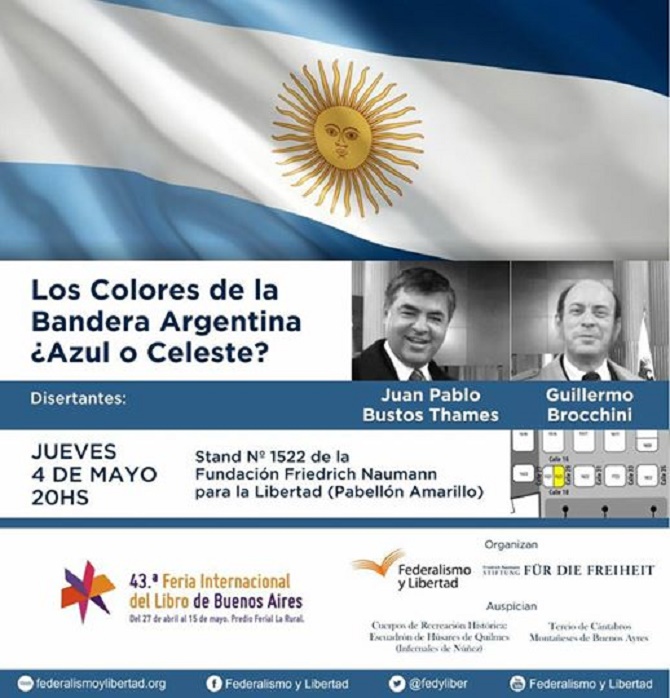charla "Los colores de la Bandera Argentina ¿Azul o Celeste?"