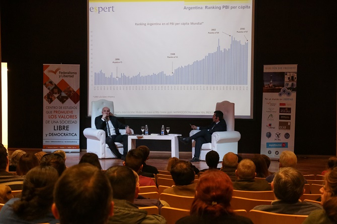 José Luis Espert presentó La Argentina Devorada en Santiago del Estero