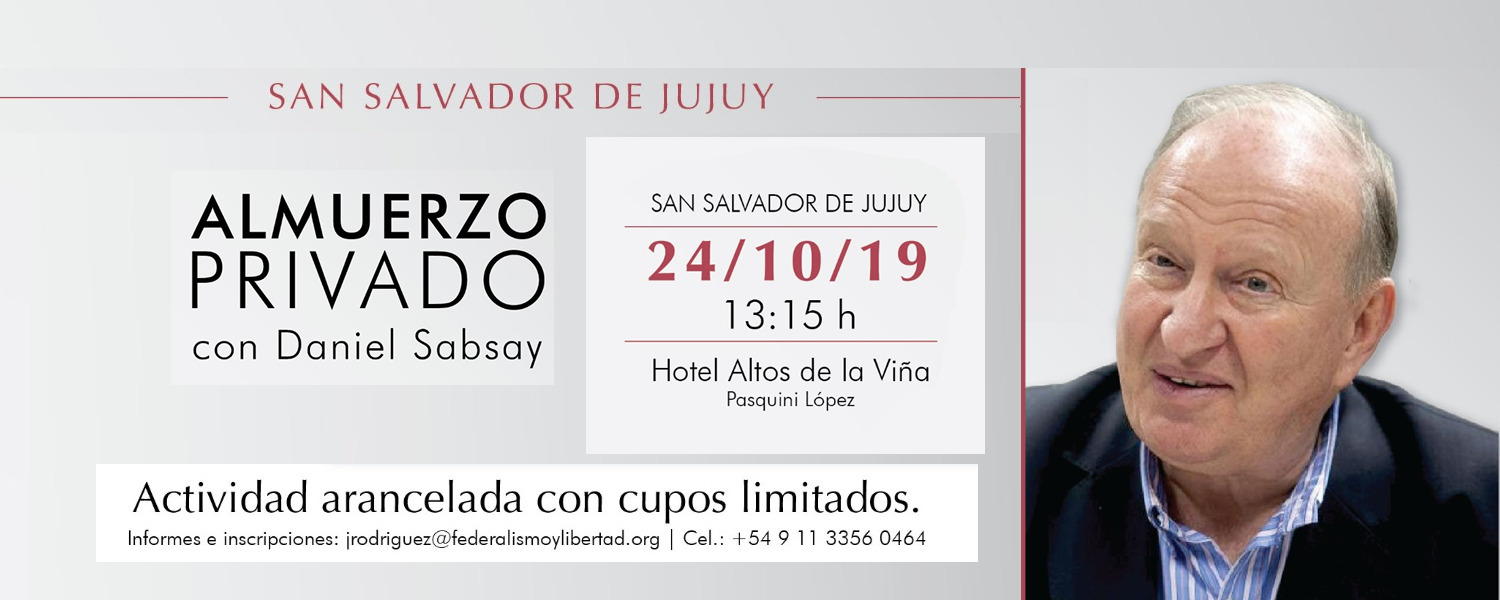 Almuerzo privado con el abogado Daniel Sabsay en Jujuy.