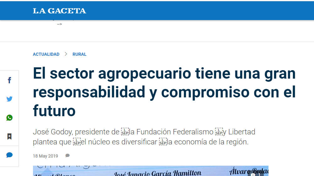 El sector agropecuario tiene una gran responsabilidad y compromiso con el futuro